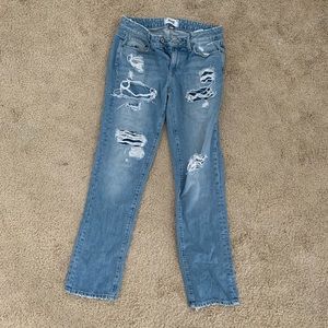 ❌SOLD❌Paige Denim Ripped Straight Leg Jeans